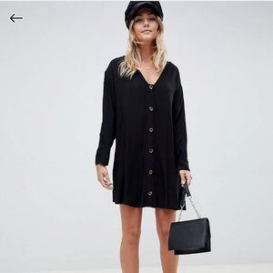 ASOS DESIGN Button Through Mini Dress